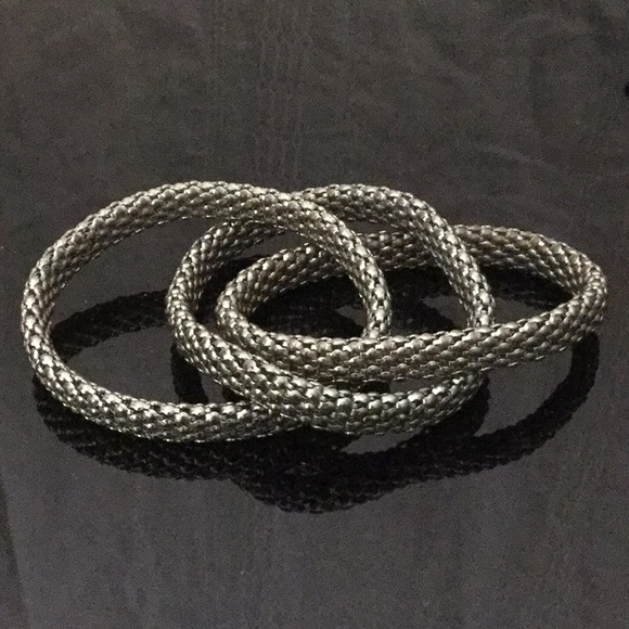 Vtg.3 IntertwinedHandcraftedCopper& StainlsStlBrlt - Picture 3 of 6